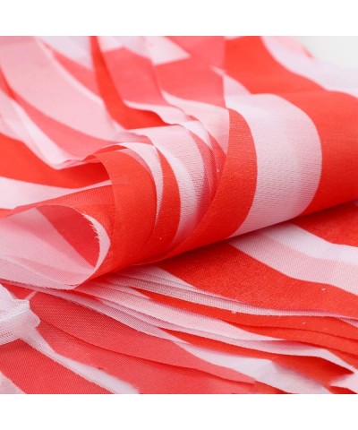 170ft 120pcs Red and White Striped Pennant Banner Flags String Triangle Bunting Flags- Party Decorations Supplies for Carniva...