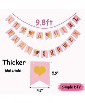 101PCS Baby Shower Decorations for Girl Sweet Baby Baby Shower Party Supplies with It's a Girl Baby Shower Banner Baby Girl B...