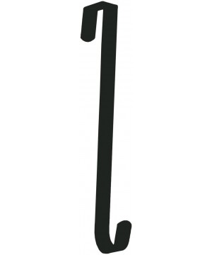 Over The Door Wreath Hanger - 11-Inch (Black) - Black - CY1857RSLGE $7.05 Wreath Hangers