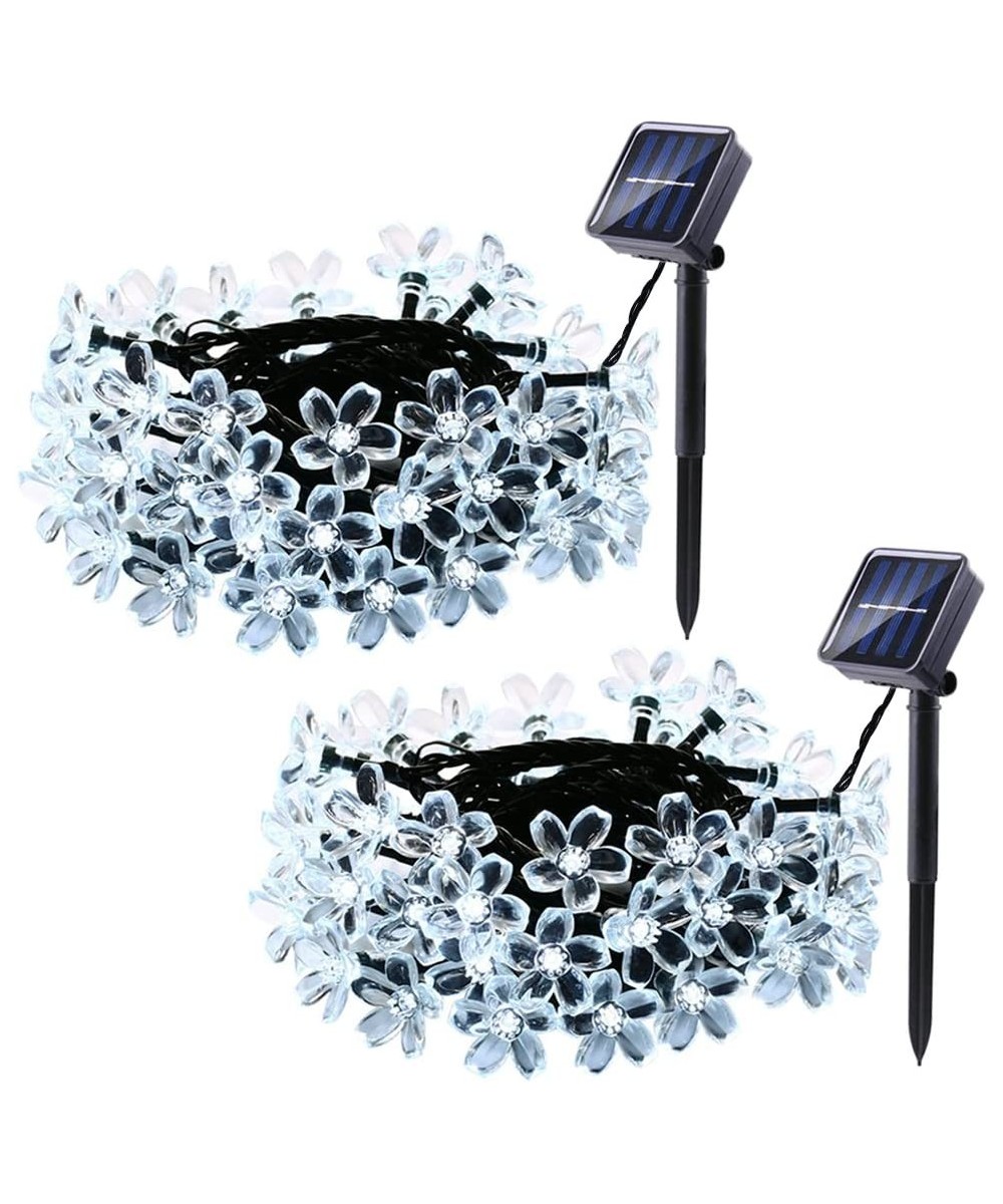 Solar Christmas String Lights- 21ft 8 modes30 led Fairy Garden Blossom LED Lights for Outdoor- Home- Lawn- Patio- Party and H...