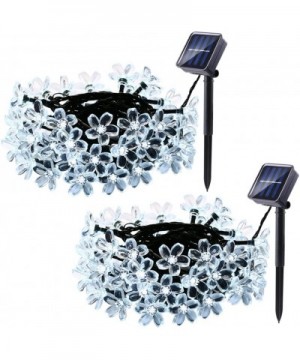 Solar Christmas String Lights- 21ft 8 modes30 led Fairy Garden Blossom LED Lights for Outdoor- Home- Lawn- Patio- Party and H...