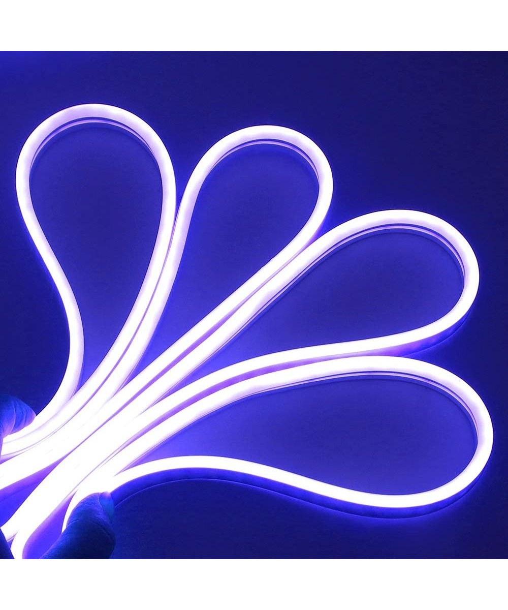LED Strip Lights Neon Rope Light DC 12V 16.4Ft 600 Units LED Flexible Waterproof Silicone Tube Light for DIY Sign Indoor Outd...
