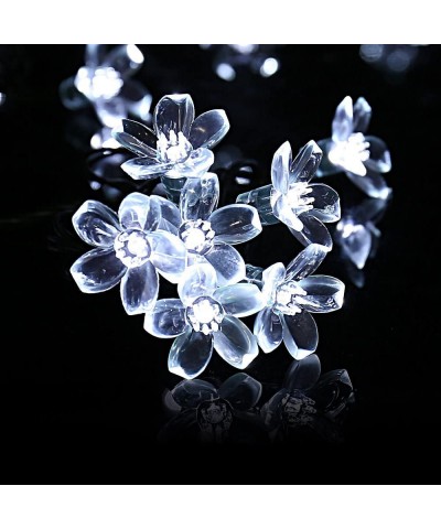 Solar Christmas String Lights- 21ft 8 modes30 led Fairy Garden Blossom LED Lights for Outdoor- Home- Lawn- Patio- Party and H...