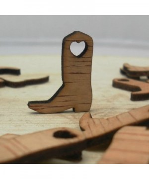 Crafts Embellishments 50pcs Miniature Wooden Cowboy Boots for Home Decoration - CI1856CGXH6 $6.57 Favors