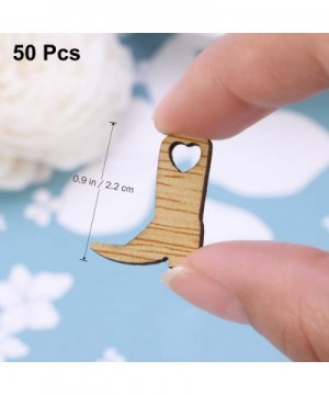 Crafts Embellishments 50pcs Miniature Wooden Cowboy Boots for Home Decoration - CI1856CGXH6 $6.57 Favors