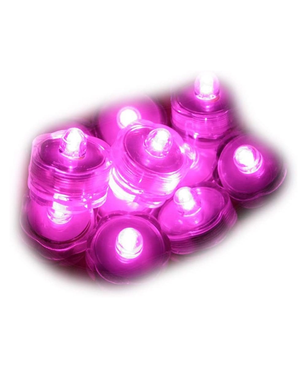 Submersible Tea Light Battery Operated Waterproof LED Tealights Underwater Vase Light for Christmas Xmas Holloween Party Wedd...