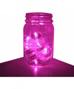 Submersible Tea Light Battery Operated Waterproof LED Tealights Underwater Vase Light for Christmas Xmas Holloween Party Wedd...