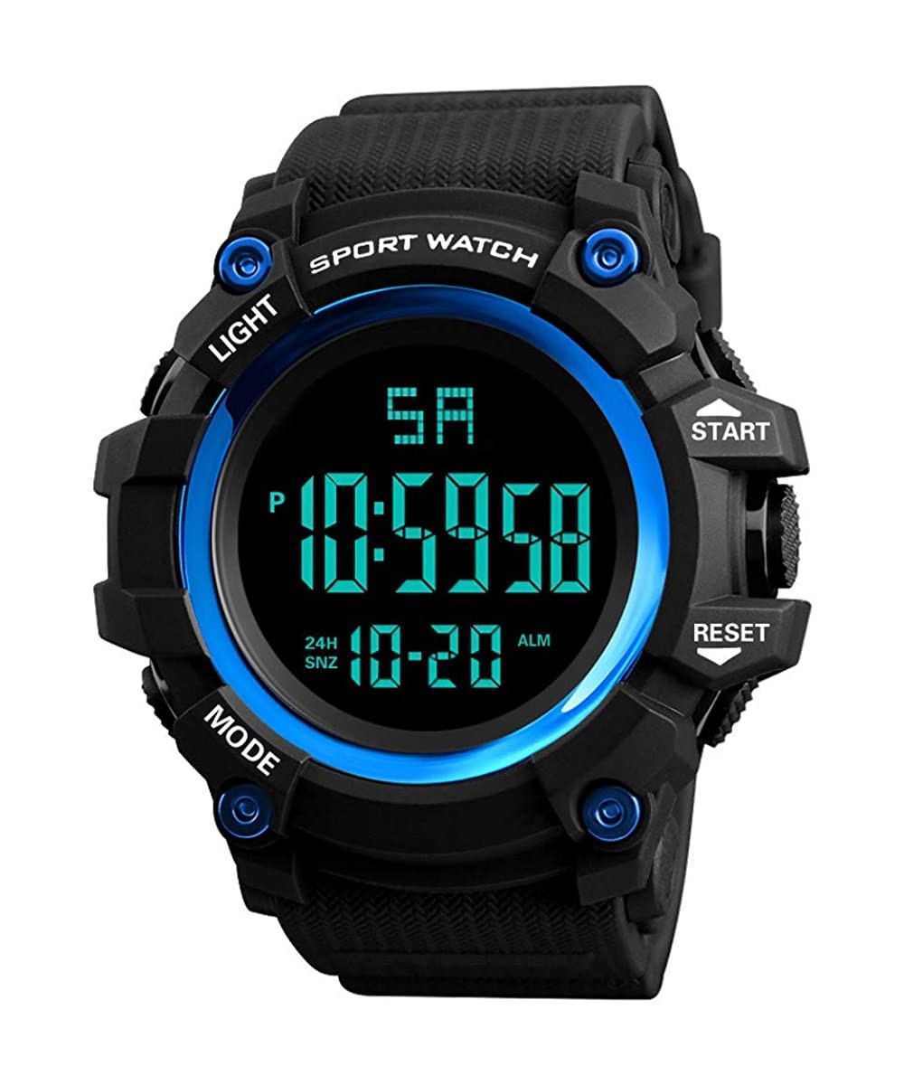 Watches for Men Hessimy Men's Digital Sports Wrist Watch LED Screen Large Face Electronics Military Watches Waterproof Alarm ...