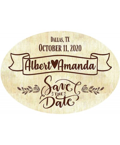 Wedding Invitations Personalized Wood Engraved Save The Date- Personalized Magnet Invitation- Custom Engraved Save The Date W...