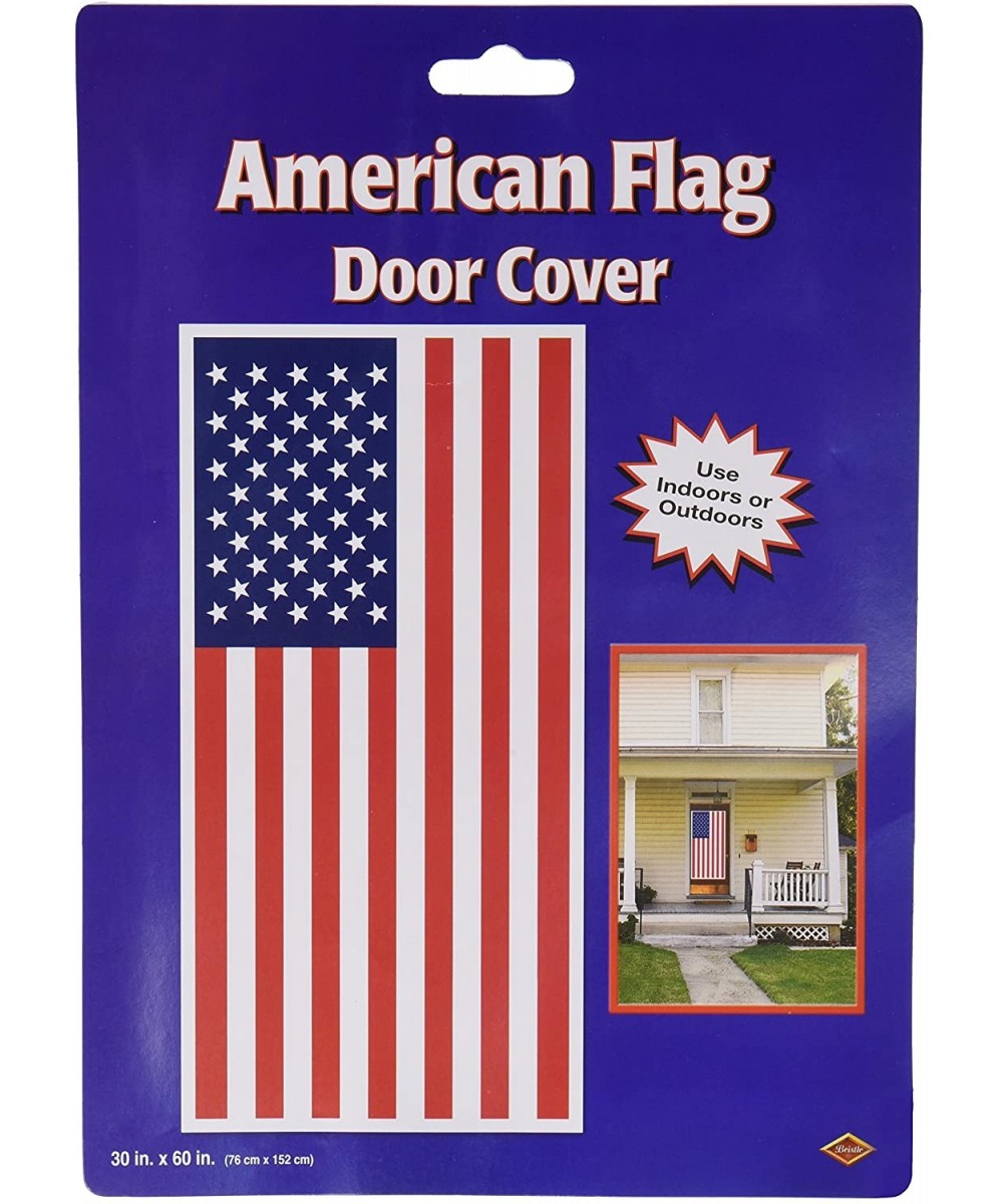 American Flag Door Cover- 30 by 5-Feet-Red/White/Blue - CO112PYIOJ5 $3.97 Banners & Garlands