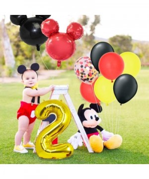 Mickey 2nd Birthday Decorations Kit and Mickey Oh Twodles Cake Topper Bundle - CG19H2LIE7O $22.96 Cake & Cupcake Toppers