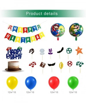 Mario Birthday Party Pack-Super Mario Birthday Party Supplies-Mario Balloons Party Supplies Decorations Super Mario Bros Happ...