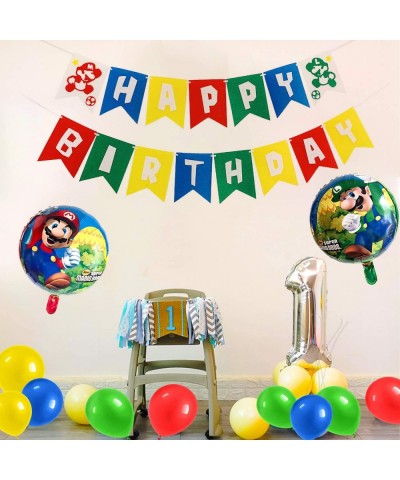 Mario Birthday Party Pack-Super Mario Birthday Party Supplies-Mario Balloons Party Supplies Decorations Super Mario Bros Happ...