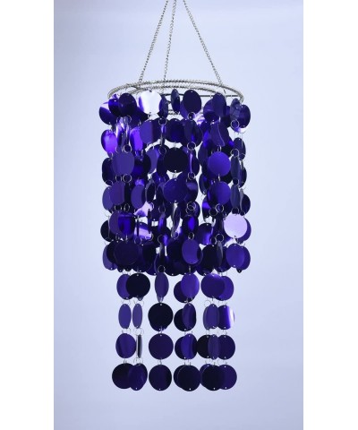 Purple Bling Hanging Chandelier Great idea for Wedding Chandeliers Centerpieces Decorations and Any Event Party Decor - Purpl...