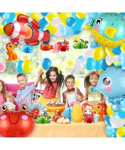 Sea Animal Balloons Balloons Garland Arch Set with Set Sea Creatures Tropical Fish Foil Balloons- Sea Animal Party Latex Ball...