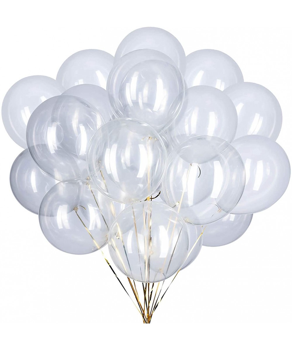 12 inch Clear Latex Balloons Helium Balloons Quality Clear Balloons Party Decorations Supplies Pack of 60 - Clear - CN19C967Y...