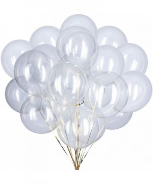 12 inch Clear Latex Balloons Helium Balloons Quality Clear Balloons Party Decorations Supplies Pack of 60 - Clear - CN19C967Y...