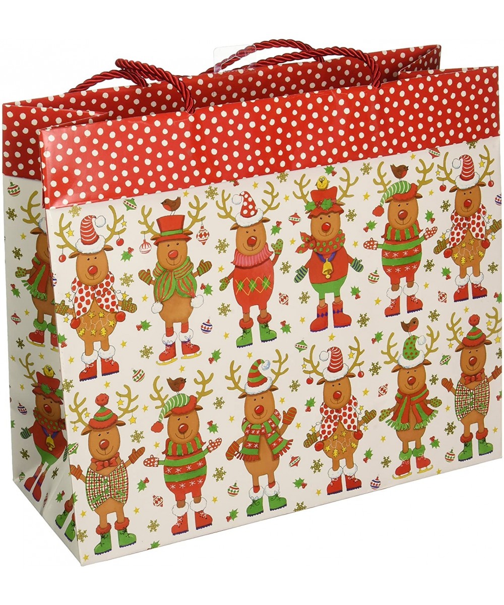 Entertaining with 11-3/4 by 4-3/4 by 10" Sweater Party Gift Bag- Large- Red - C611NUOZRNF $9.69 Favors