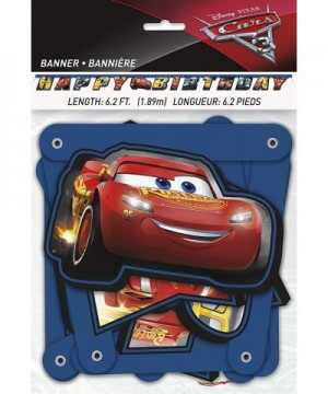 Cars 3 Themed Party Decorations - Includes Party Banner-Tablecloth and Ten 12" Balloons. - CC18TACAR4S $7.69 Party Packs