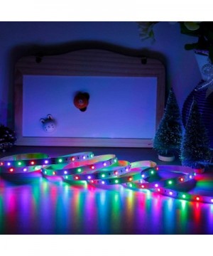 New 2020 LED Strip Lights Kit Waterproof - Two 16.4ft 600 LEDs SMD 2835 RGB Light with 44 Key Remote Controller- Extra Adhesi...