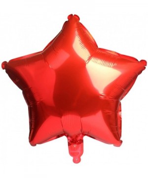 18 Inch Red Star Balloons- Aluminum Foil Balloon Mylar Balloon Helium Metallic Balloons for Birthday- Wedding- Baby Shower- P...