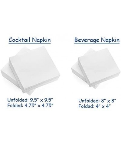 Paper Cocktail Napkins for Wedding- Birthday- 100 Pack Linen Like Colored Beverage/Bar Napkins Bulk- Eco-Friendly- Compostabl...