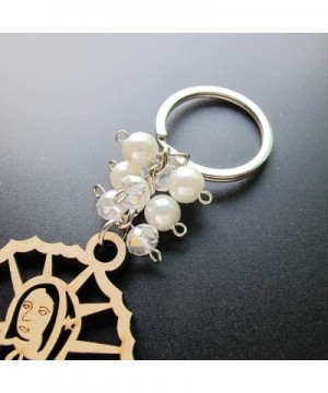 12 PCS Personalized Engraved Our Lady of Guadalupe Keychain Favors First Communion Baptism Christening Religious Event Confir...