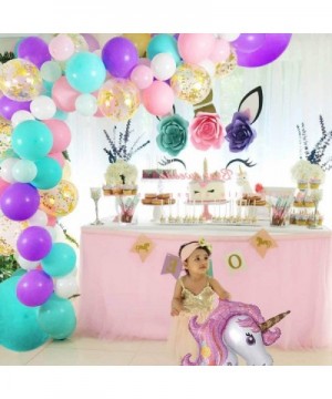 Unicorn Balloon Arch and Garland Kit - 148 Pieces Pink Purple White Mint Green and Gold ConfettI Balloons with Giant Foil Uni...