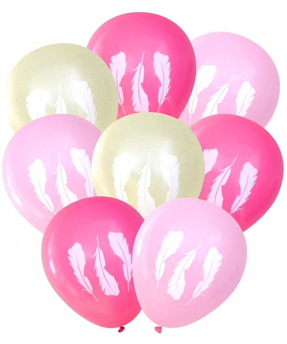 Feather Balloons (16 pcs) - Tribal - (Pinks and Ivory) - Pinks and Ivory - CF12O3BGXJ2 $13.19 Balloons