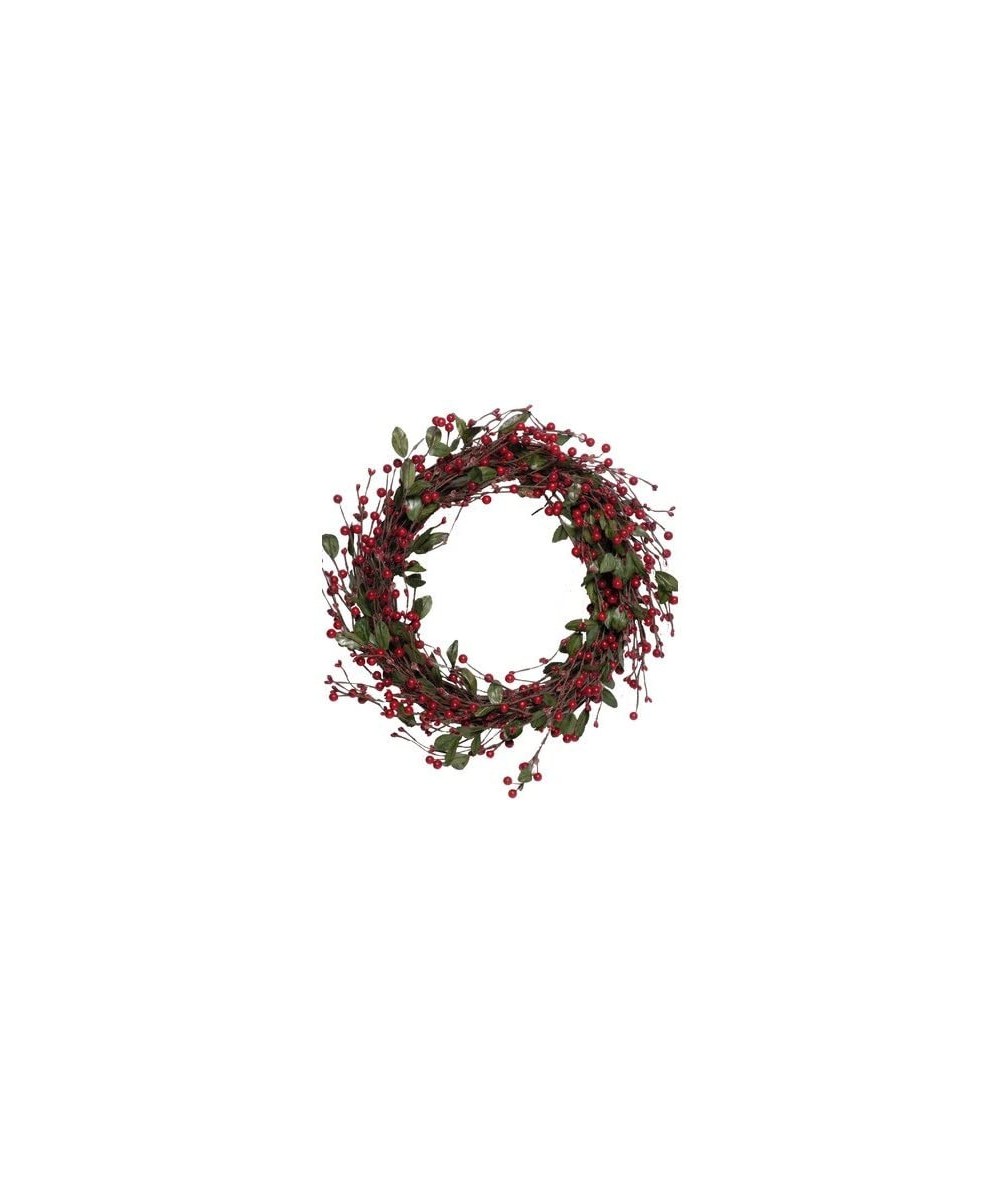 Mixed Berry Wreath- Red - Red - C511WB94U1Z $27.54 Wreaths
