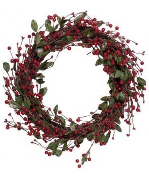 Mixed Berry Wreath- Red - Red - C511WB94U1Z $27.54 Wreaths