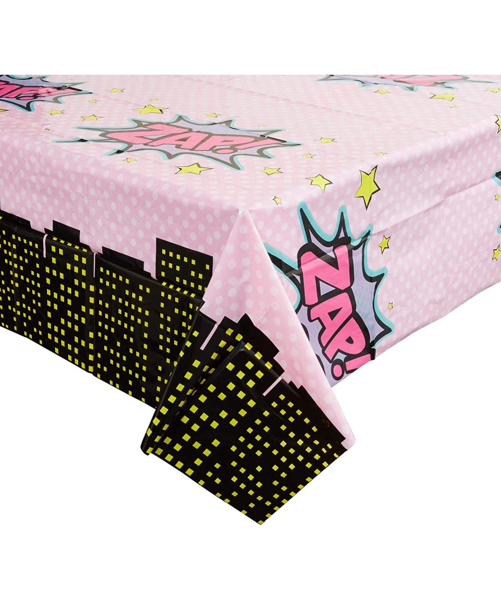 Girl Superhero Comic Book Plastic Table Covers (3 Pack) 54 x 108 Inches - CQ18T39R7OC $5.66 Tablecovers