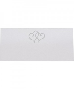 Linked Hearts Printable Place Cards- Silver- Set of 60 (10 Sheets)- Laser & Inkjet Printers - Perfect for Wedding- Parties- a...