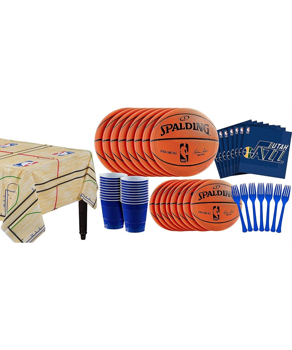 Utah Jazz Party Kit 16 Guests- Includes Table Cover- Plates- Napkins and More - Utah Jazz - C118R6CS34G $13.01 Party Packs
