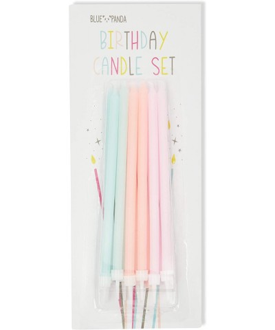 Donut Cake Toppers with Birthday Candles for Kid's Parties- Photo Booths (Pastel- 18 Pieces) - CG18ZDANCKQ $6.66 Cake Decorat...