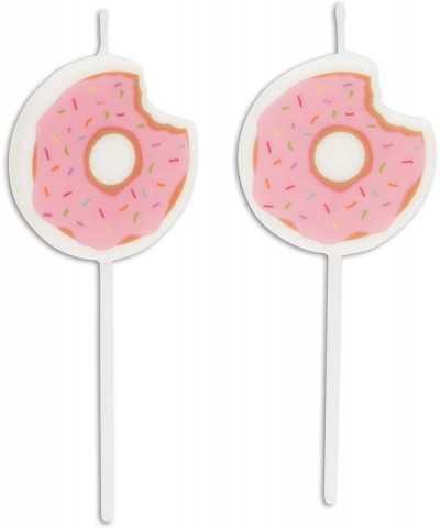 Donut Cake Toppers with Birthday Candles for Kid's Parties- Photo Booths (Pastel- 18 Pieces) - CG18ZDANCKQ $6.66 Cake Decorat...