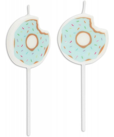 Donut Cake Toppers with Birthday Candles for Kid's Parties- Photo Booths (Pastel- 18 Pieces) - CG18ZDANCKQ $6.66 Cake Decorat...