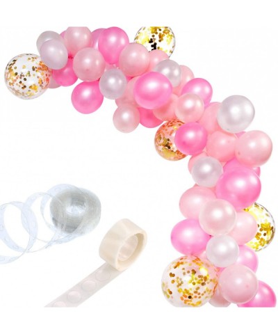 112 Pieces Balloon Garland Kit Balloon Arch Garland for Wedding Birthday Party Decorations (White Pink Gold) - CK18M0TZWEY $8...