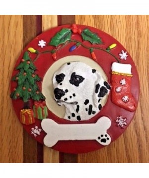 Dog Ornament - Unpainted Ceramic Bisque - Hand Poured in The USA (Dalmatian) - Dalmatian - C318I4E9NSY $8.53 Ornaments