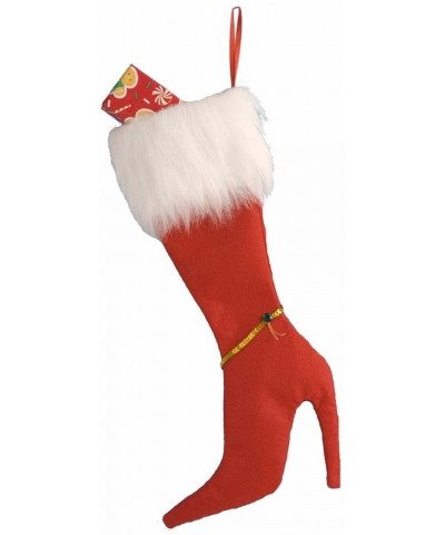 High Heel Stocking- Red - As Shown - CO18N7MEOSZ $10.47 Stockings & Holders