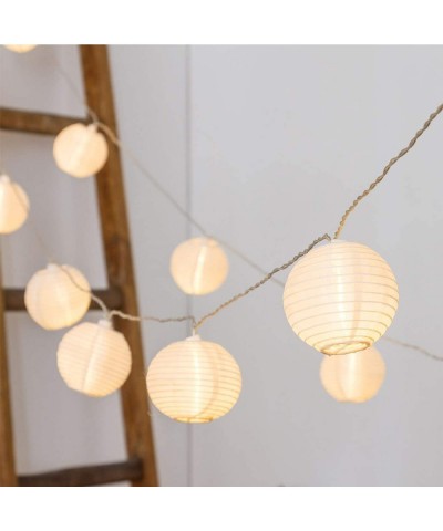 Fairy Lights Mini-Lantern String Lights Waterproof Connectable Nylon Hanging Light Plug in 10FT White Decorative for Patio We...