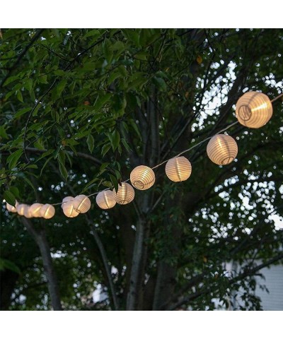 Fairy Lights Mini-Lantern String Lights Waterproof Connectable Nylon Hanging Light Plug in 10FT White Decorative for Patio We...