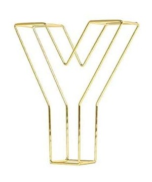 8" Tall Gold Wedding Centerpiece 3D Wire Letter Decoration for Wedding Party Decoration DIY Decoration Supplies - Y - Y - CP1...