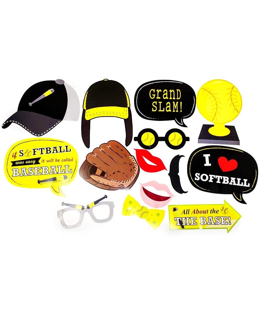 Softball Photo Props (38 Pieces) for Photo Booths- Birthdays- and other Softball Events! Our Softball Photo Prop Party Favors...