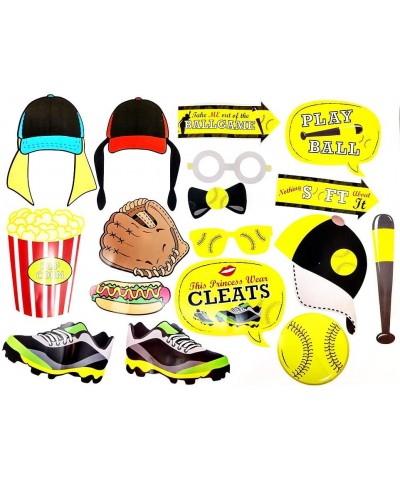 Softball Photo Props (38 Pieces) for Photo Booths- Birthdays- and other Softball Events! Our Softball Photo Prop Party Favors...
