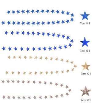 Star Paper Garland Kit- Metallic Shiny Star and Twinkle Glittery Star Banner Combo- Hanging Star Decorations/Backdrops for We...