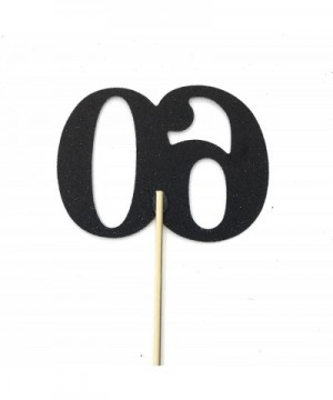 Set of 8 Number 60 Centerpiece Sticks for Anniversary Reunion 60th Birthday (Black) - Black - C318DW7046A $18.60 Centerpieces