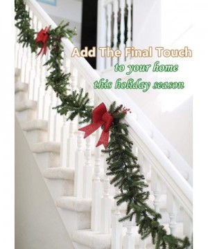 Christmas Garland 9 Foot Spruce Garland Greenery Christmas Garland Decorations for Outdoor/Indoor Christmas Garlands Cleanran...