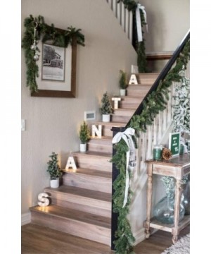 Christmas Garland 9 Foot Spruce Garland Greenery Christmas Garland Decorations for Outdoor/Indoor Christmas Garlands Cleanran...