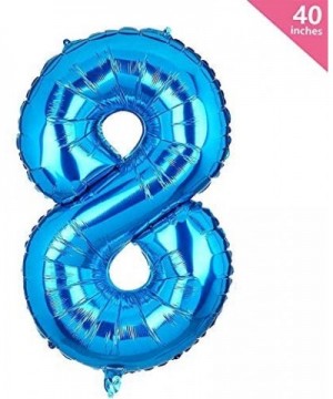 40 Inch Number Balloons Blue Number 8 Helium Foil Birthday Party Decorations Digit Balloons - Blue Number 8 - CL18XSE45X3 $6....